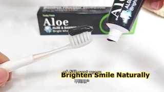 Aloe Vera Bamboo Charcoal Brightening Whitening Toothpaste