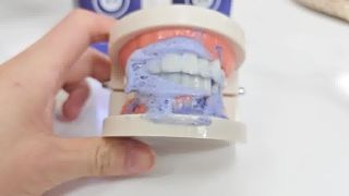 Purple whitening toothpaste