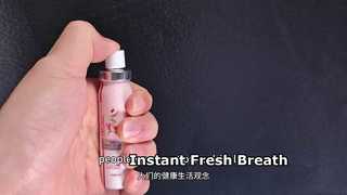 Custom Portable Oral Spray Eliminates Odors Cool and Long Lasting White Jasmine Flavor Breath Freshe