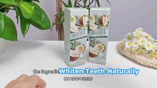 Cross-Border Exclusive Coconut Oil Mint Toothpaste Naturally Whitens Teeth Removes Plaque Anti-Cavit